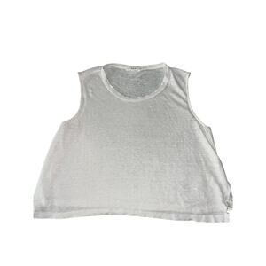 172 A.L.C. Women’s White Linen Tank Top – Sleeveless, Size XS